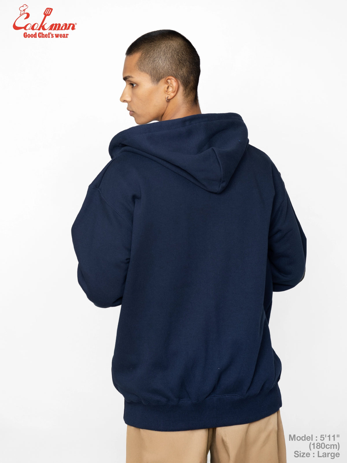 Zip-up Hoodie - Chef Hat LA : Navy