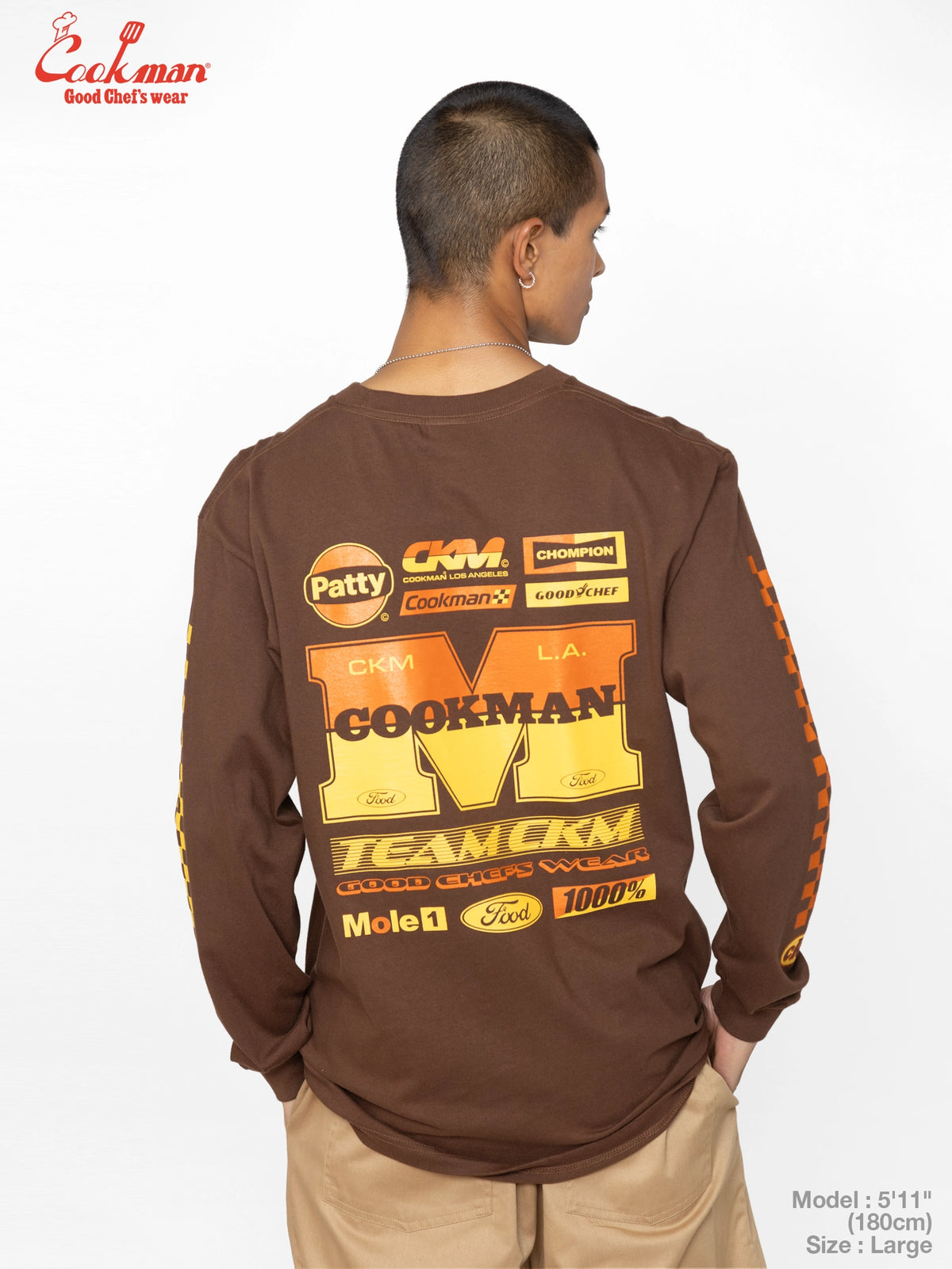 Long Sleeve Tees - Race : Dark Brown
