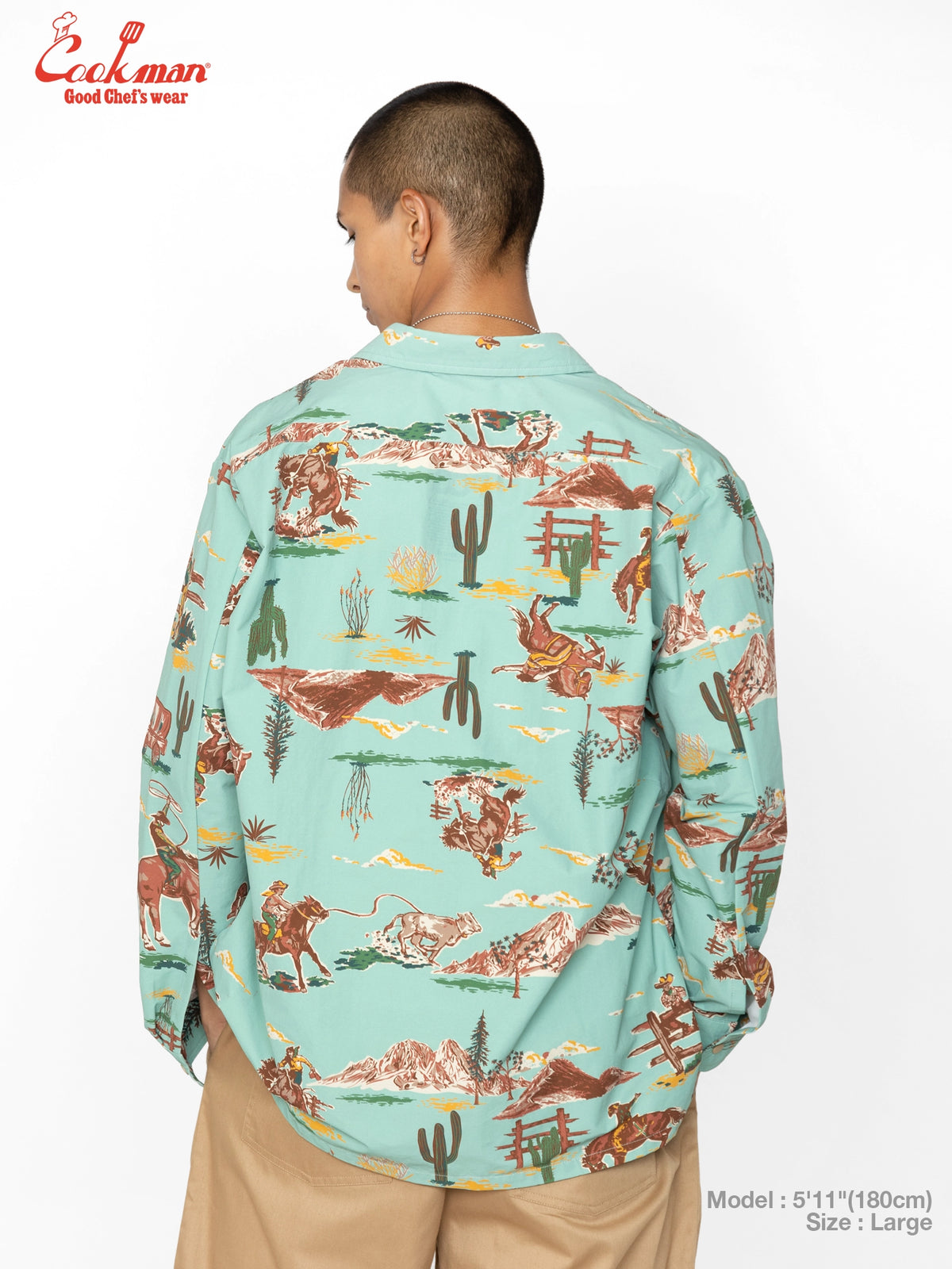 Work Shirts Long Sleeve - Western : Light Blue