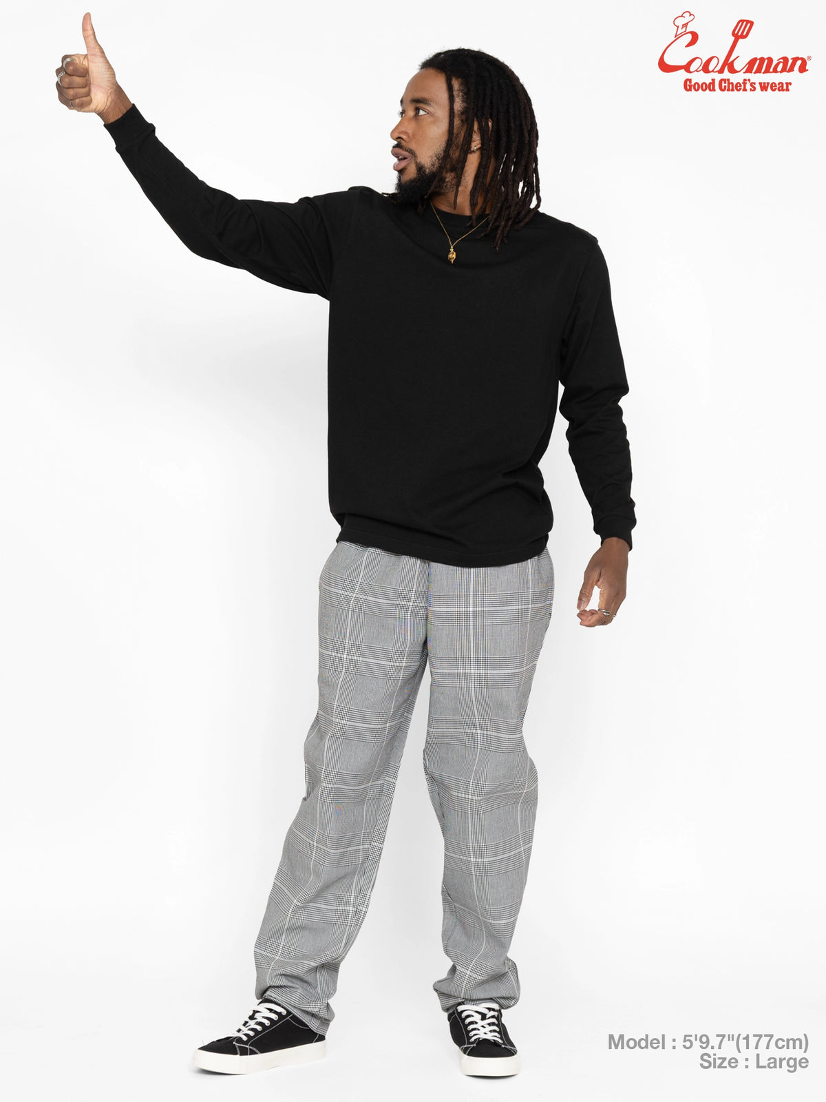 Chef Pants - Glen Check : Black