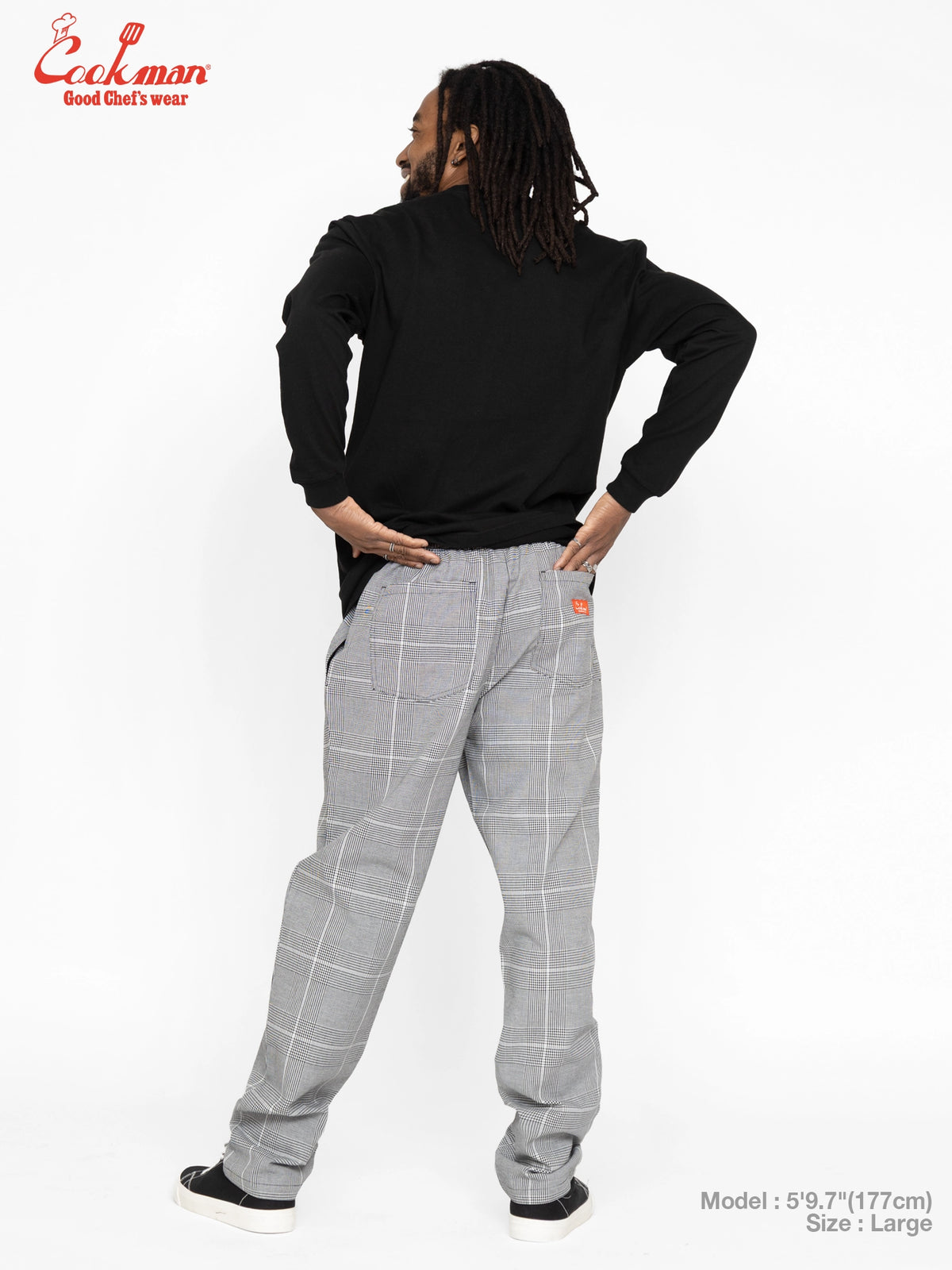 Chef Pants - Glen Check : Black