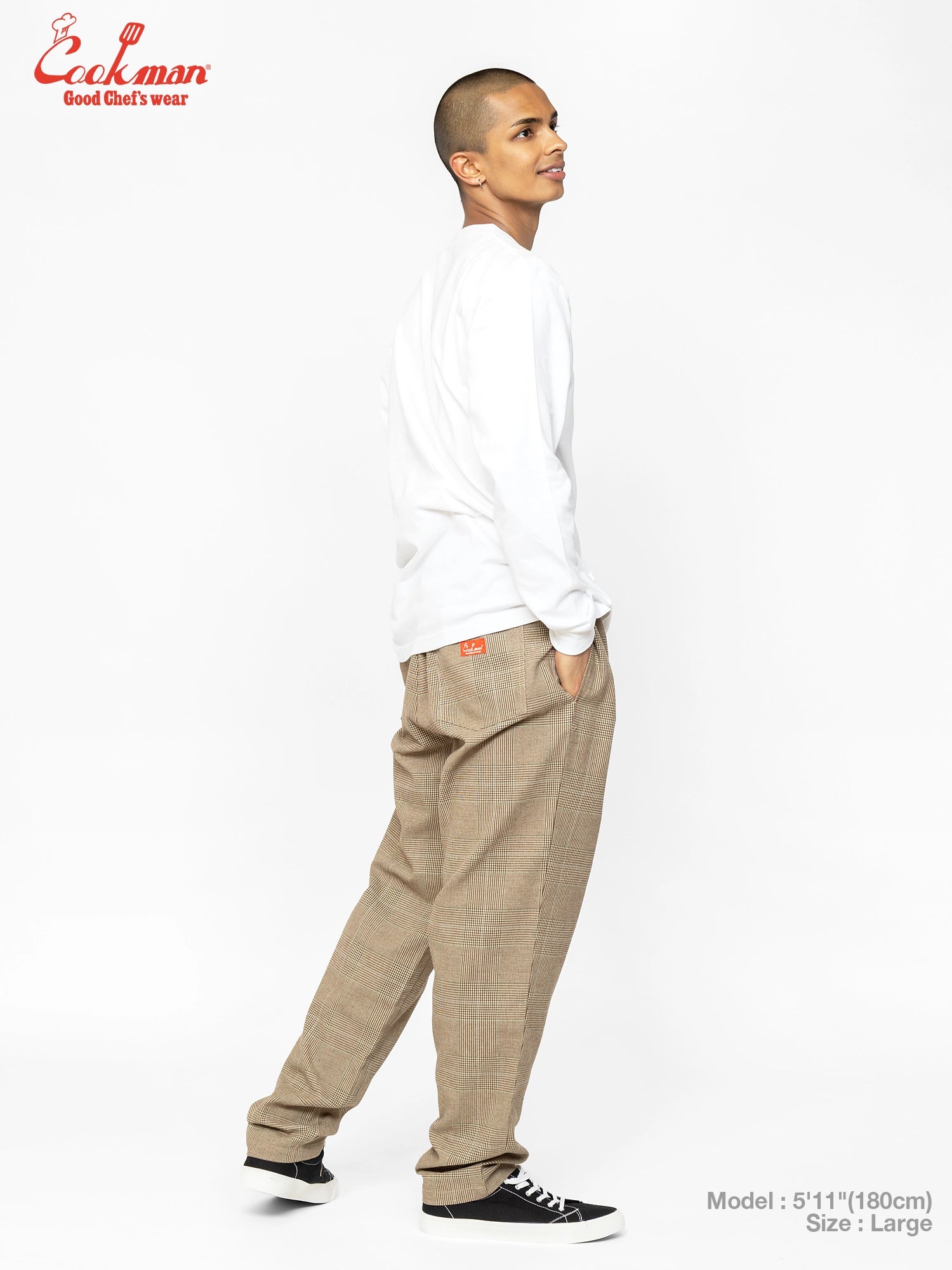Chef Pants - Glen Check : Brown