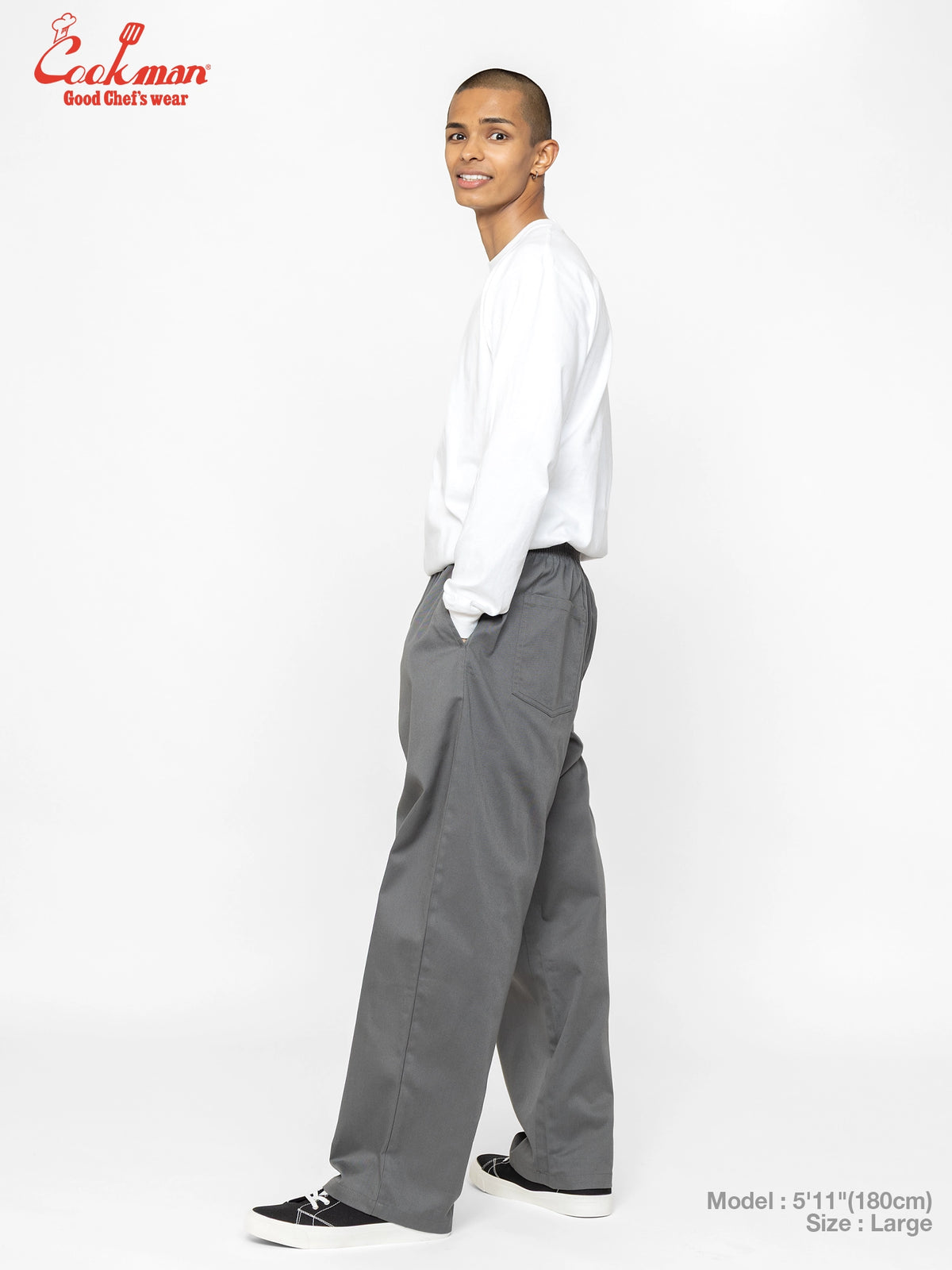 Chef Pants High-Wide - Charcoal Gray