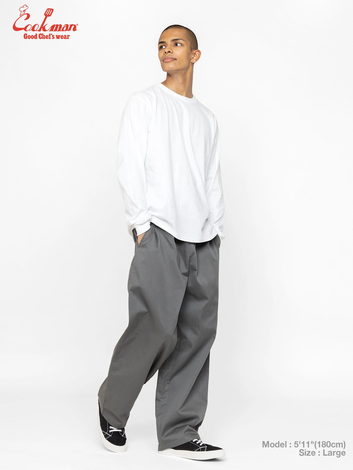 Chef Pants High-Wide - Charcoal Gray