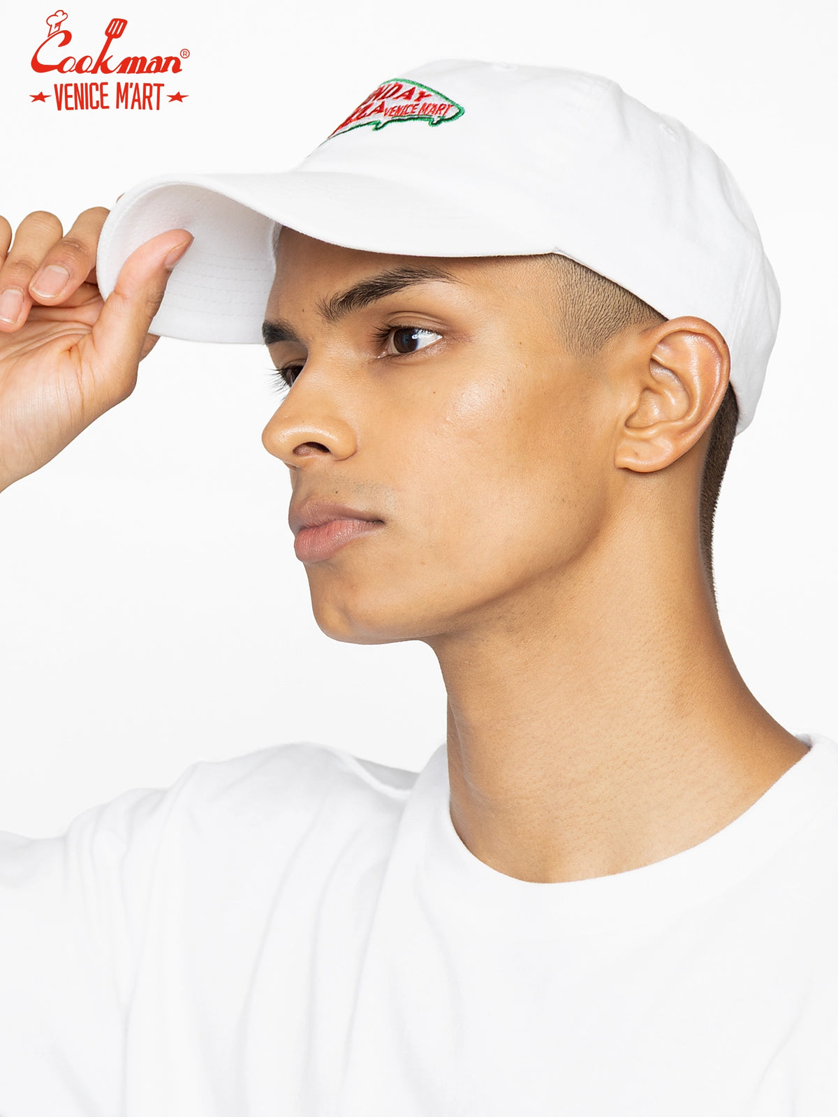 Cap - VENICE M'Art Embroidery : White