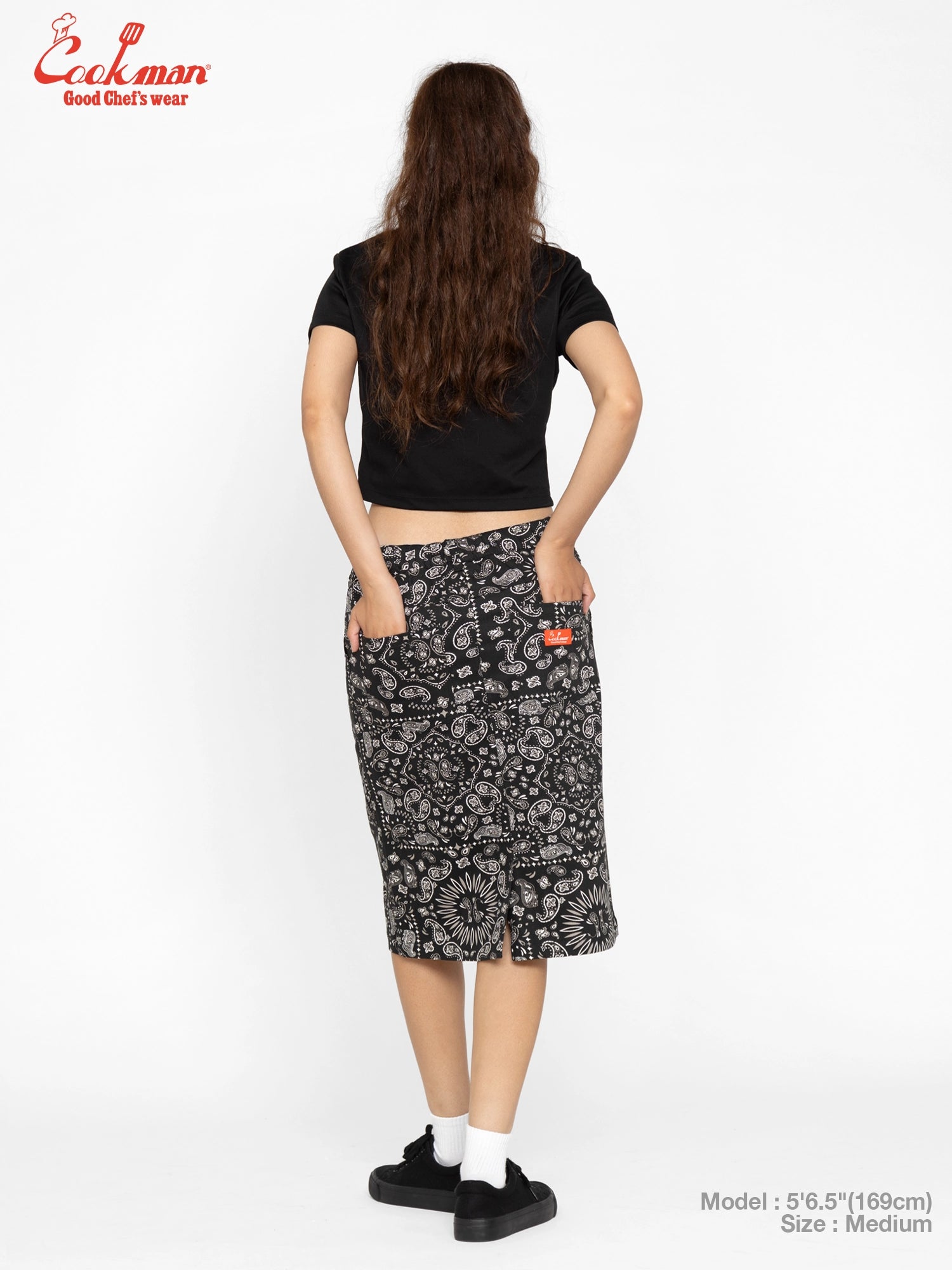 Baker's Skirt - Paisley : Black
