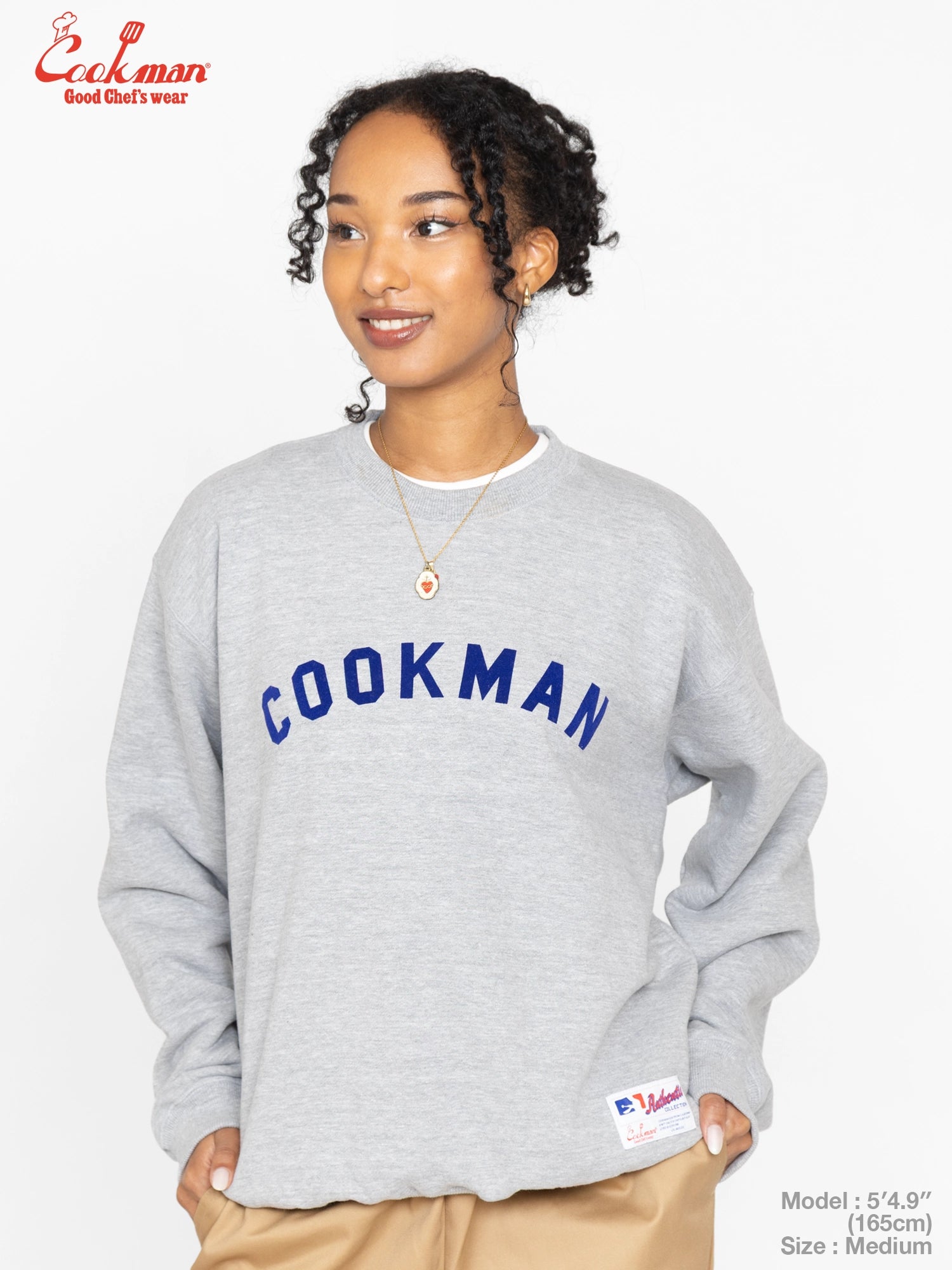 Sweat shirts - Arch Logo : Heather Gray