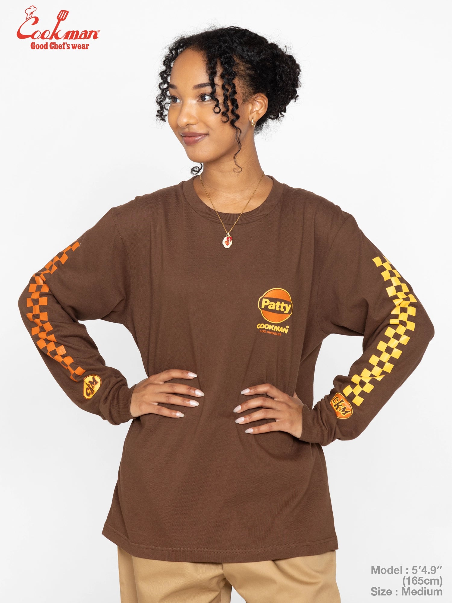 Long Sleeve Tees - Race : Dark Brown