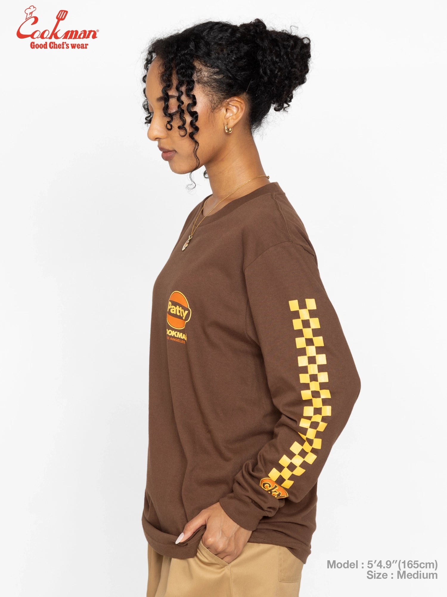 Long Sleeve Tees - Race : Dark Brown