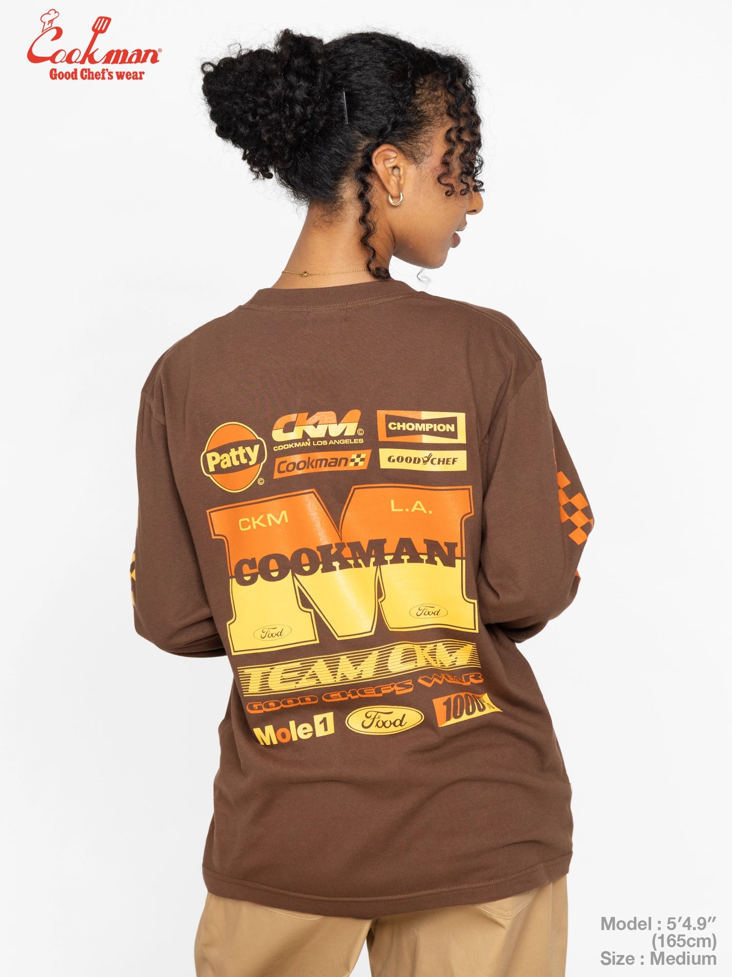 Long Sleeve Tees - Race : Dark Brown