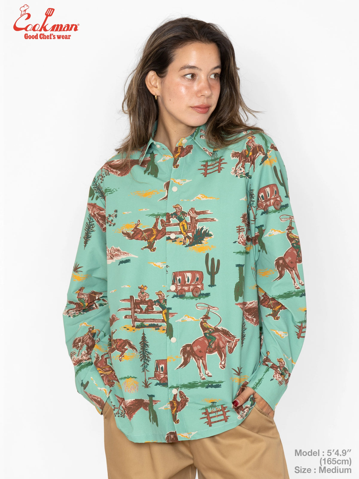 Work Shirts Long Sleeve - Western : Light Blue