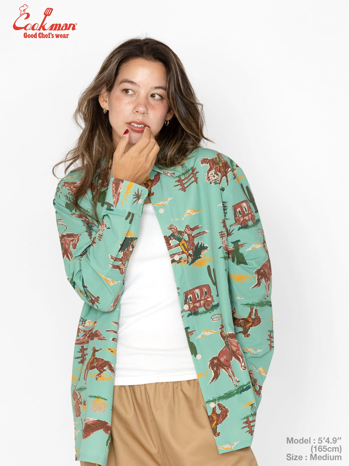 Work Shirts Long Sleeve - Western : Light Blue