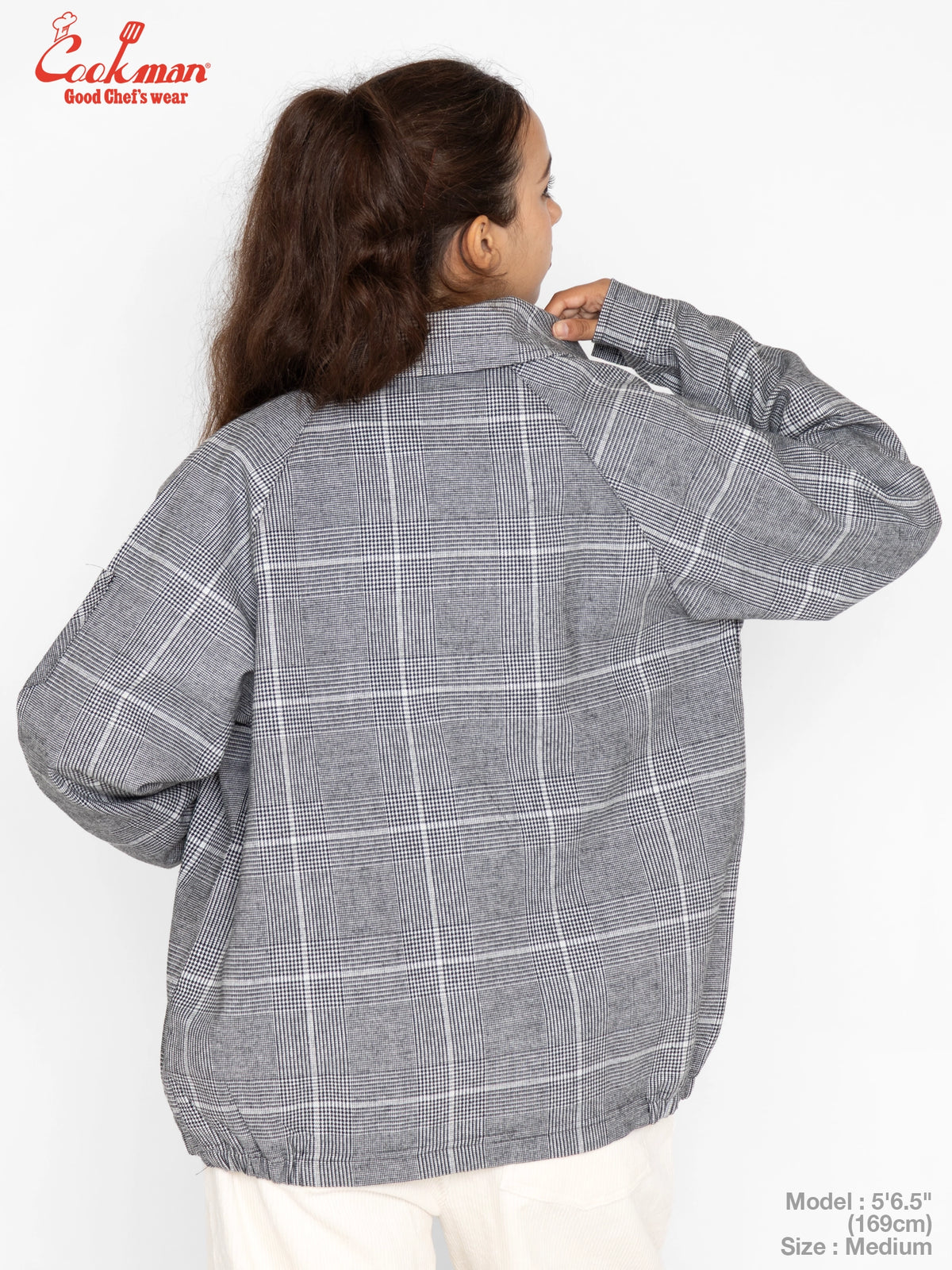Delivery Jacket With Lining - Glen Check Black