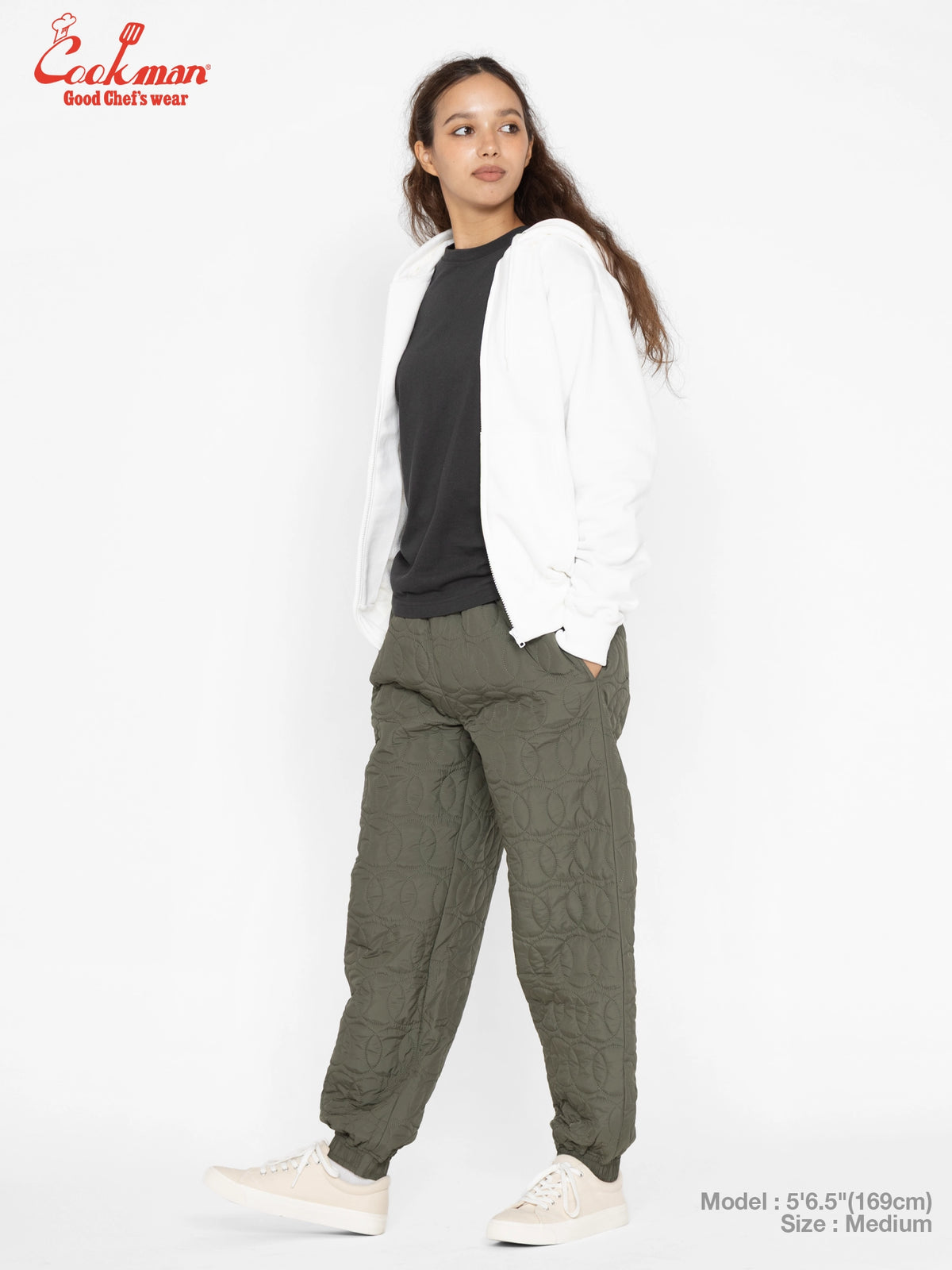 Chef Pants - Quilted Baseball : Olive