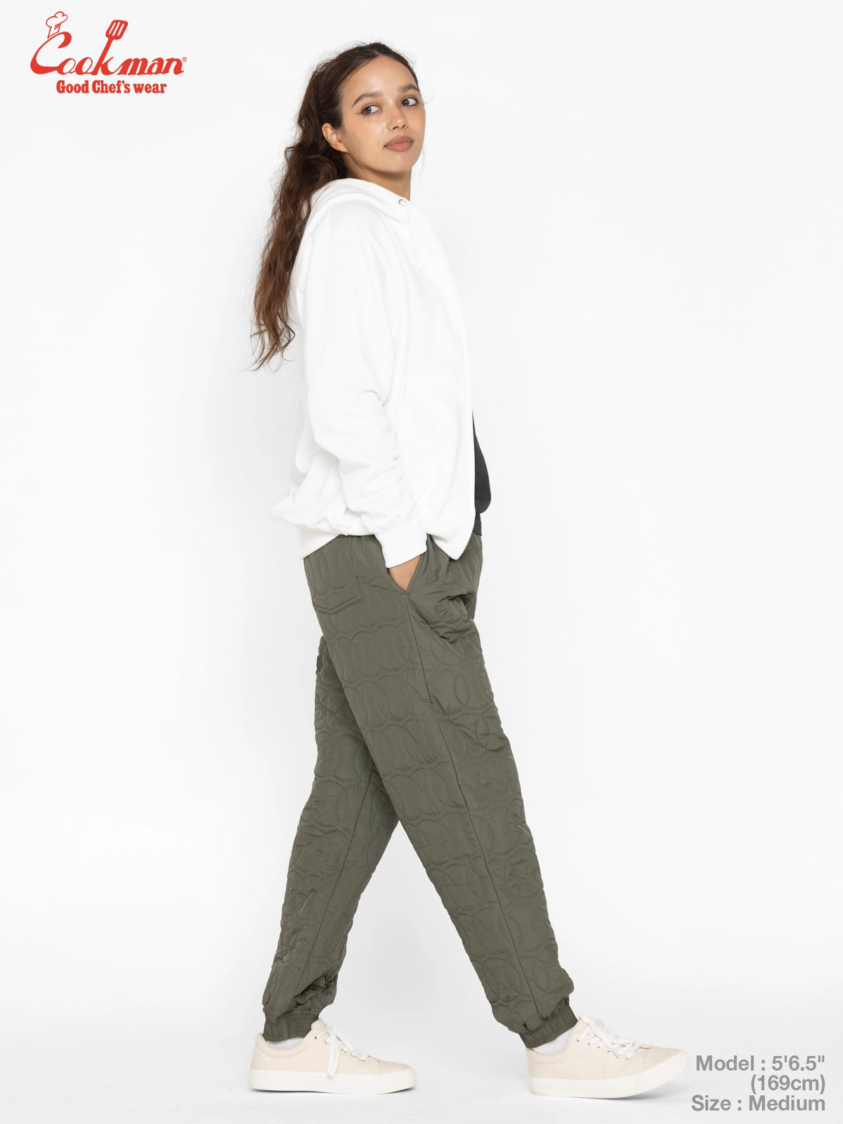 Chef Pants - Quilted Baseball : Olive