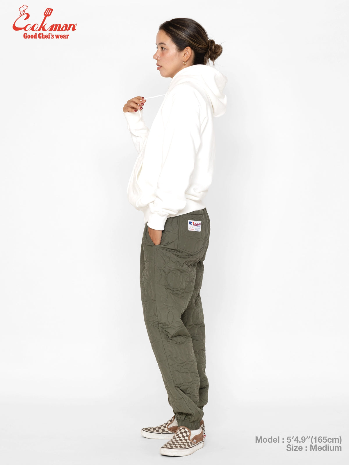 Chef Pants - Quilted Baseball : Olive
