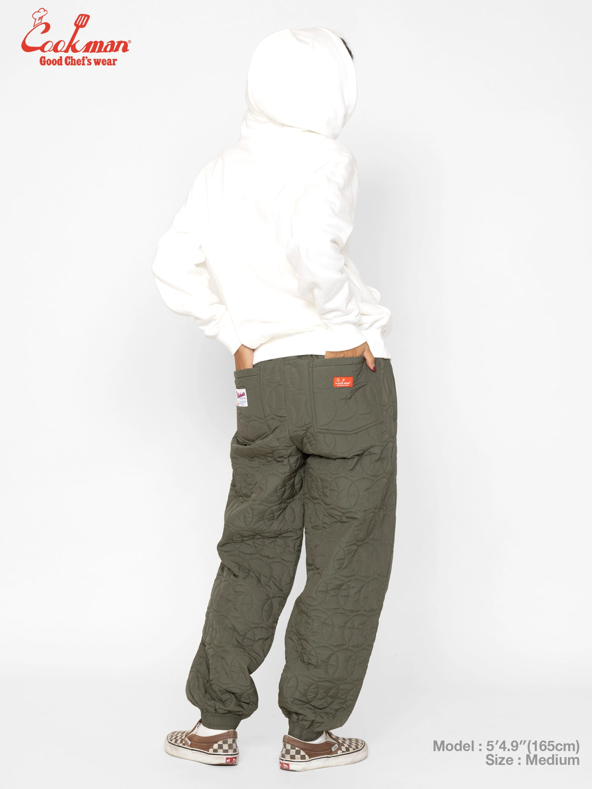 Chef Pants - Quilted Baseball : Olive