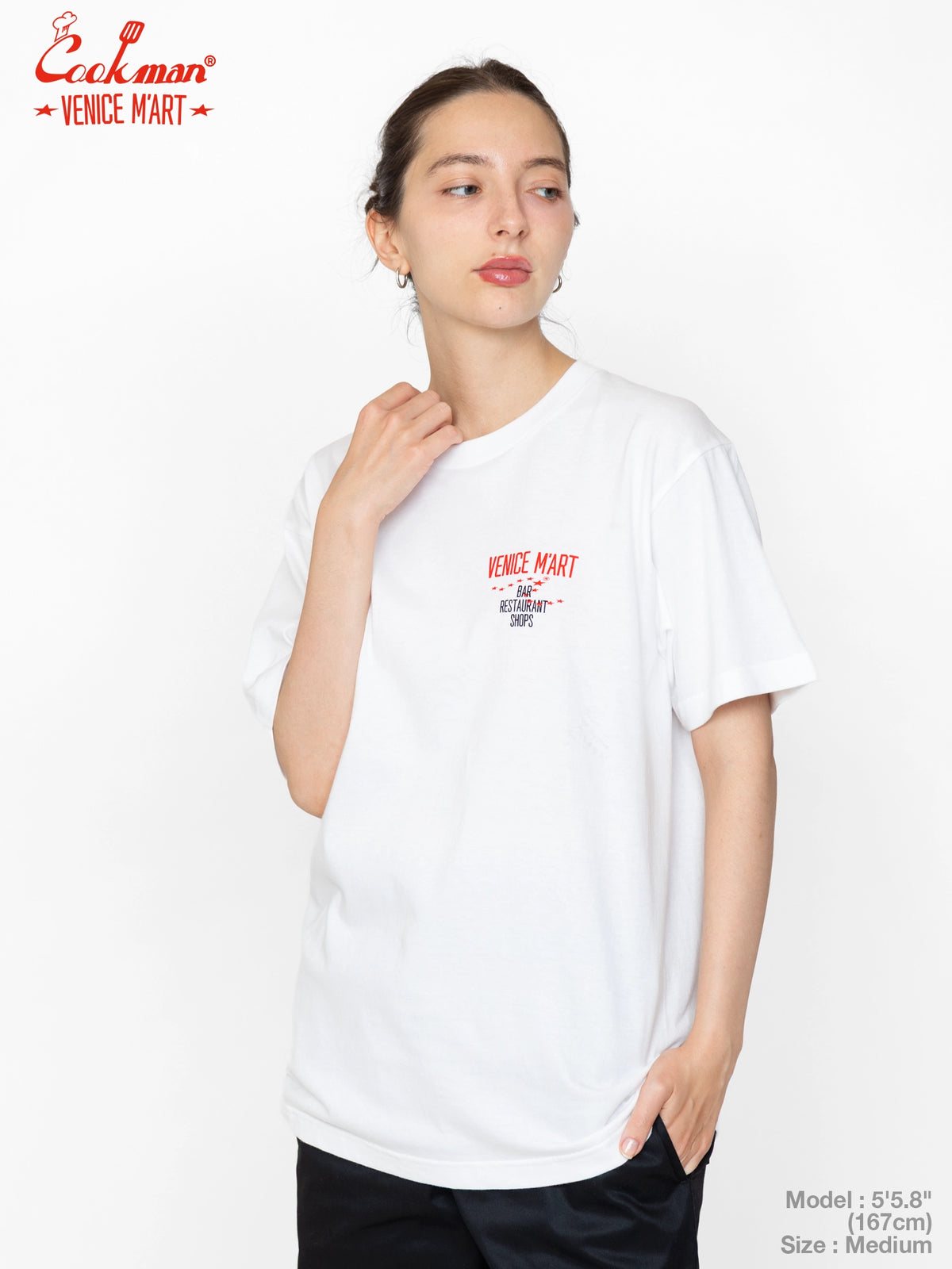 Tees - VENICE M'Art SUNDAY PIZZA : White