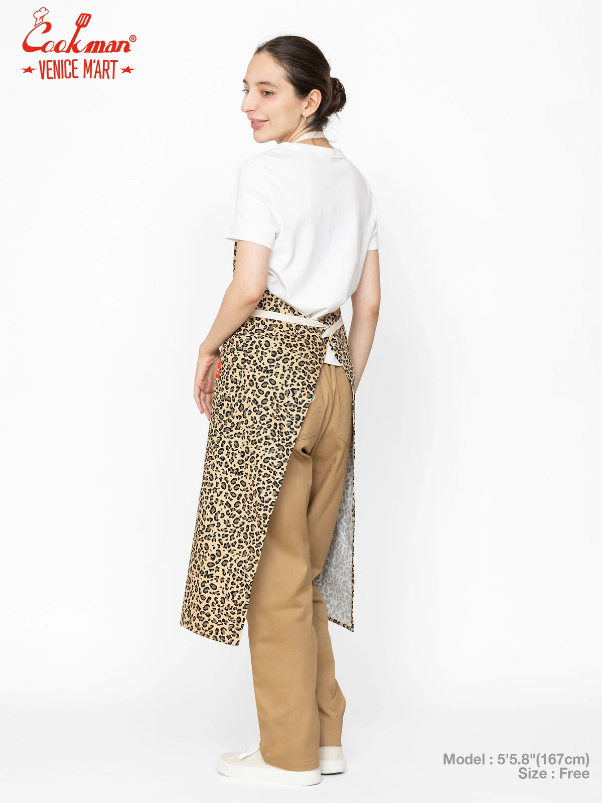 Long Apron - VENICE M'Art : Leopard Beige