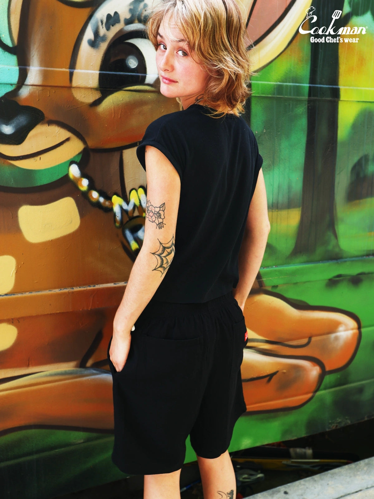 Chef Short Pants - Linen : Black
