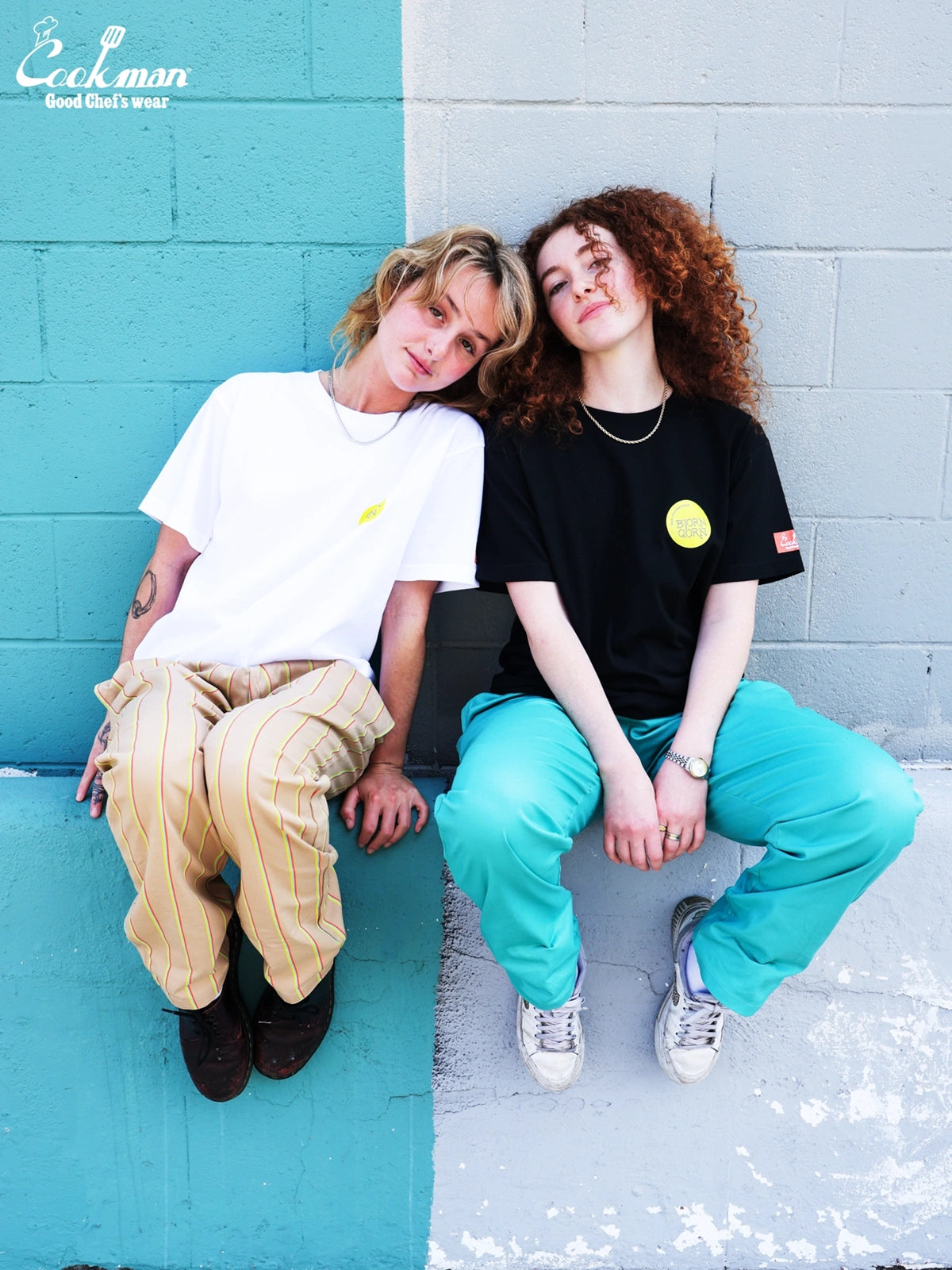 Tees - BjornQorn Popped by The Sun : White