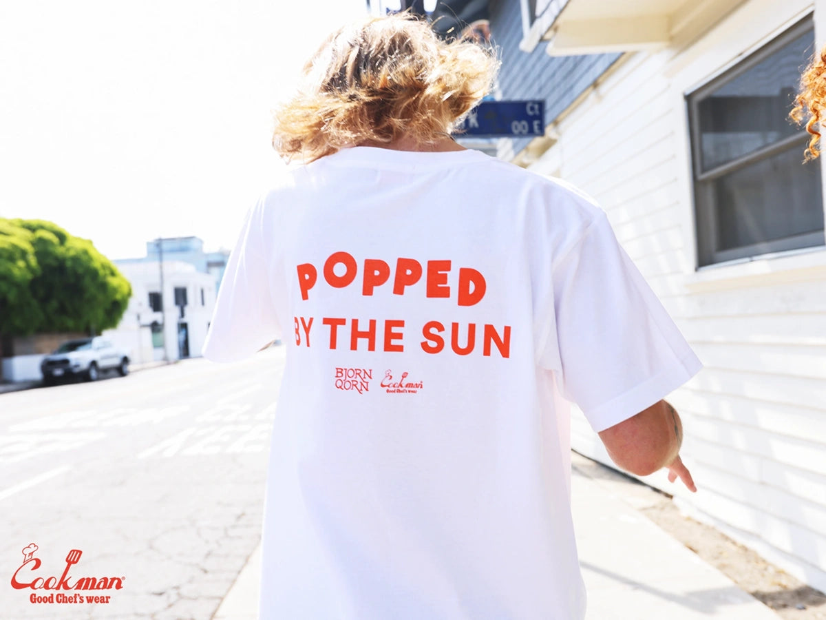 Tees - BjornQorn Popped by The Sun : White