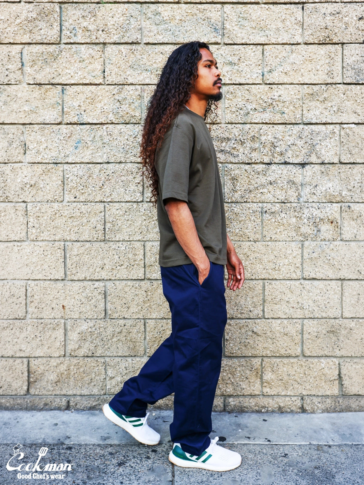 Heritage Wide Pants Heavy Twill - Navy