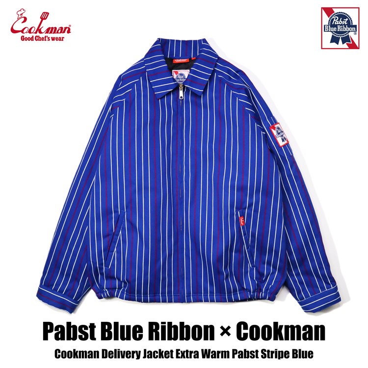 Cookman Delivery Jacket EX Warm - Pabst Stripe : Blue – Cookman USA