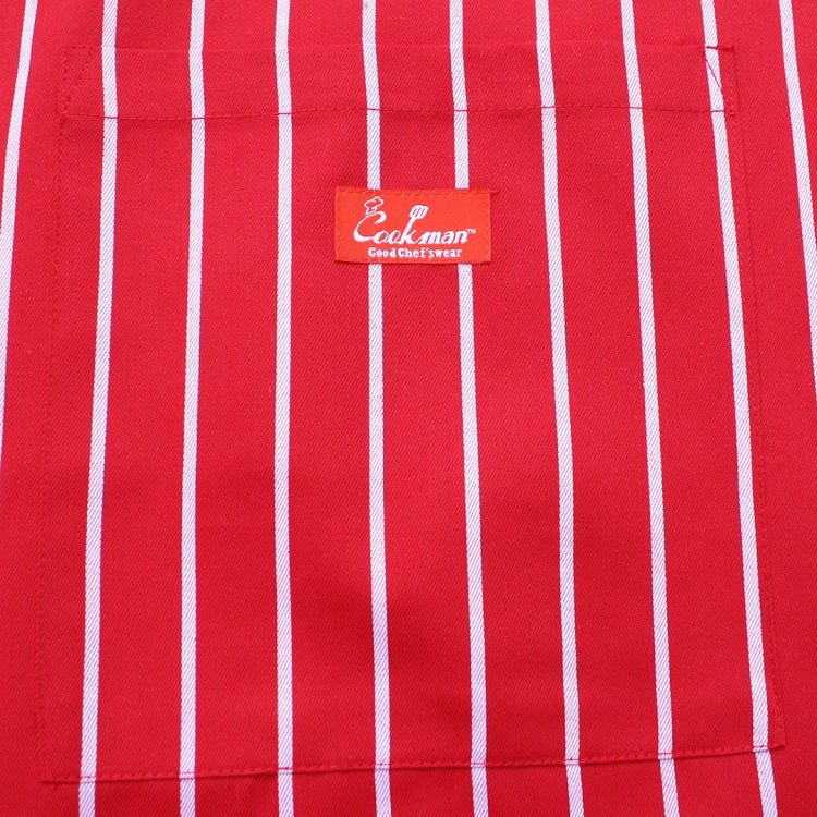 Cookman Waist Apron - Stripe : Red