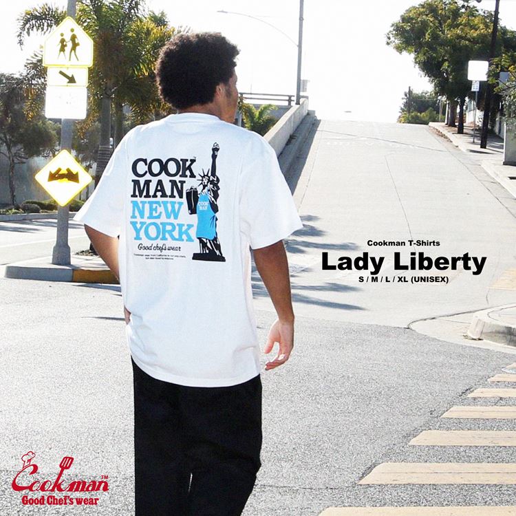 Cookman Tees - Lady Liberty - White (All Sales Are Final)