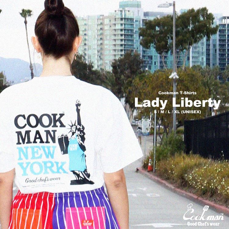 Cookman Tees - Lady Liberty - White (All Sales Are Final)
