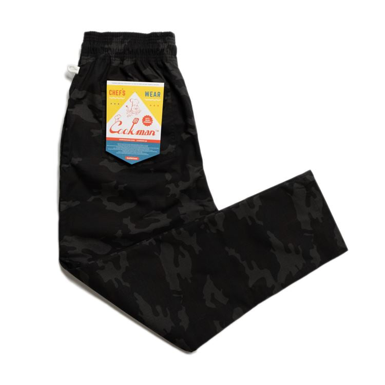 Cookman Chef Pants - Ripstop : Woodland Camo Black – Cookman USA