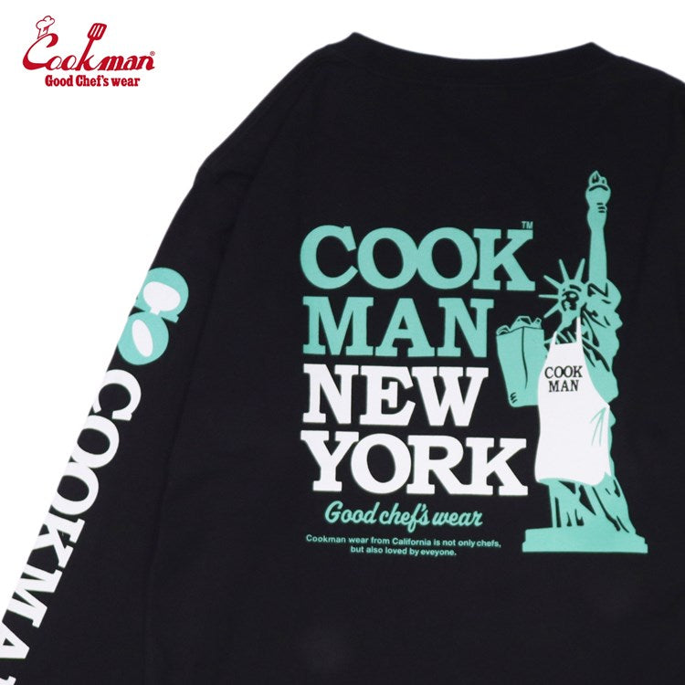 Cookman Long Sleeve Tees - Lady Liberty : Black