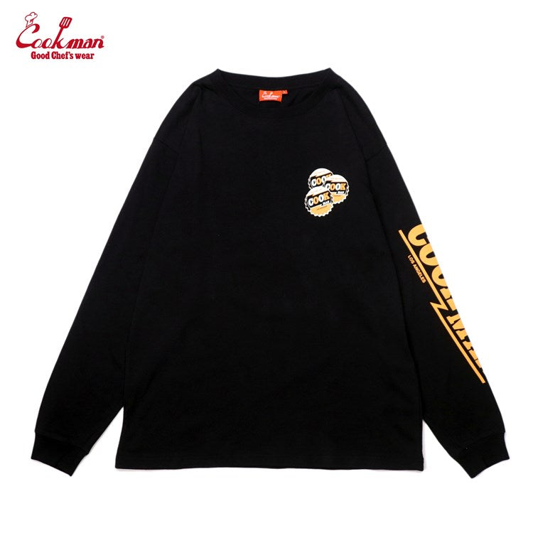 Cookman Long Sleeve Tees - Bottle Cap : Black