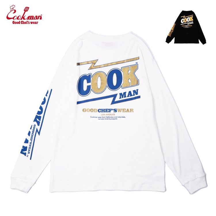 Cookman Long Sleeve Tees - Bottle Cap : White (All Sales Are Final)
