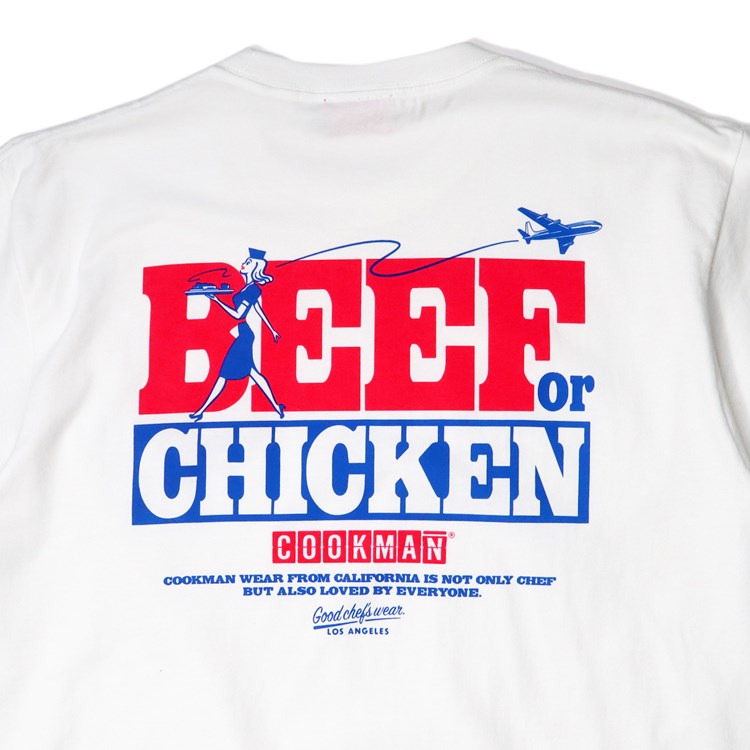 Cookman Tees - Beef or Chicken : White (All Sales Are Final)