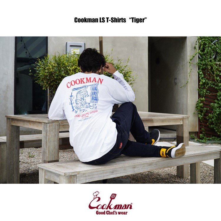 Cookman Long Sleeve Tees - Tiger : White