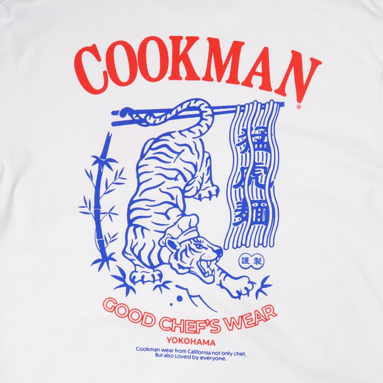 Cookman Long Sleeve Tees - Tiger : White