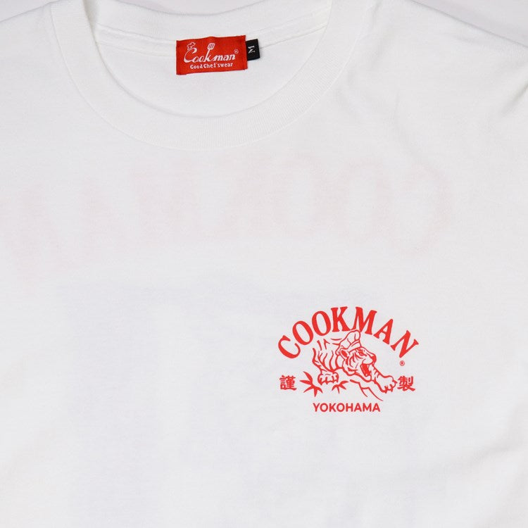 Cookman Long Sleeve Tees - Tiger : White
