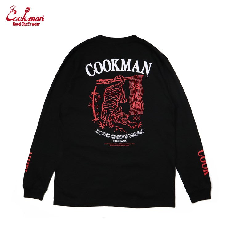 Cookman Long Sleeve Tees - Tiger : Black (All Sales Are Final)
