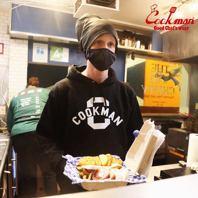 Cookman Pullover Hoodie - Flock Arch : Black