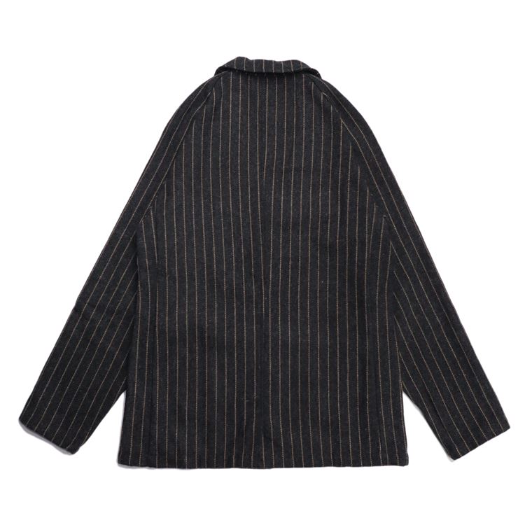 Cookman Lab Jacket - Wool Mix Stripe : Gray