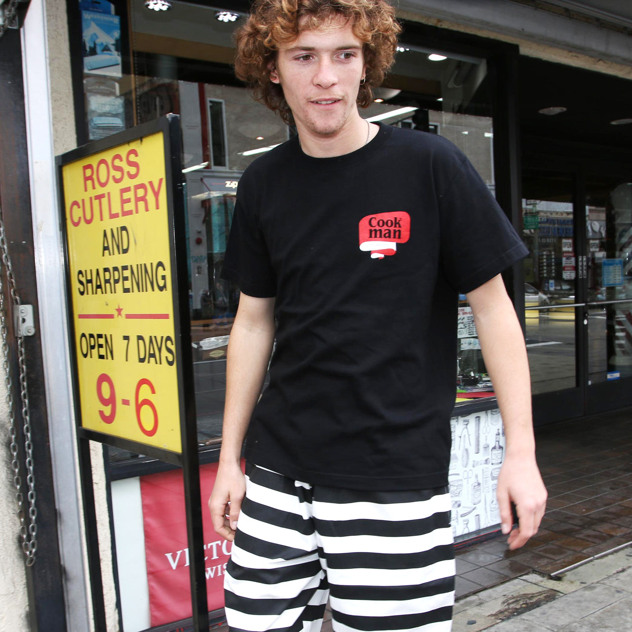 Cookman Tees - Tape logo : Black