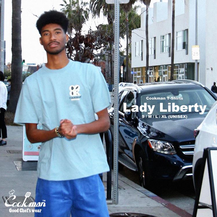 Cookman Tees - Lady Liberty - Blue (All Sales Are Final)