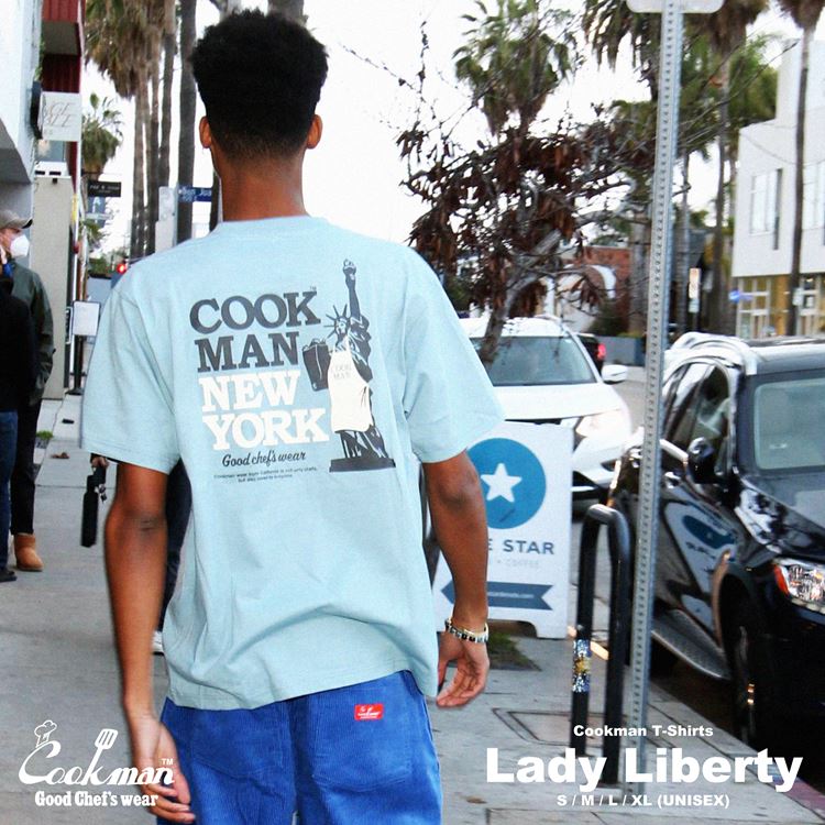 Cookman Tees - Lady Liberty - Blue (All Sales Are Final)
