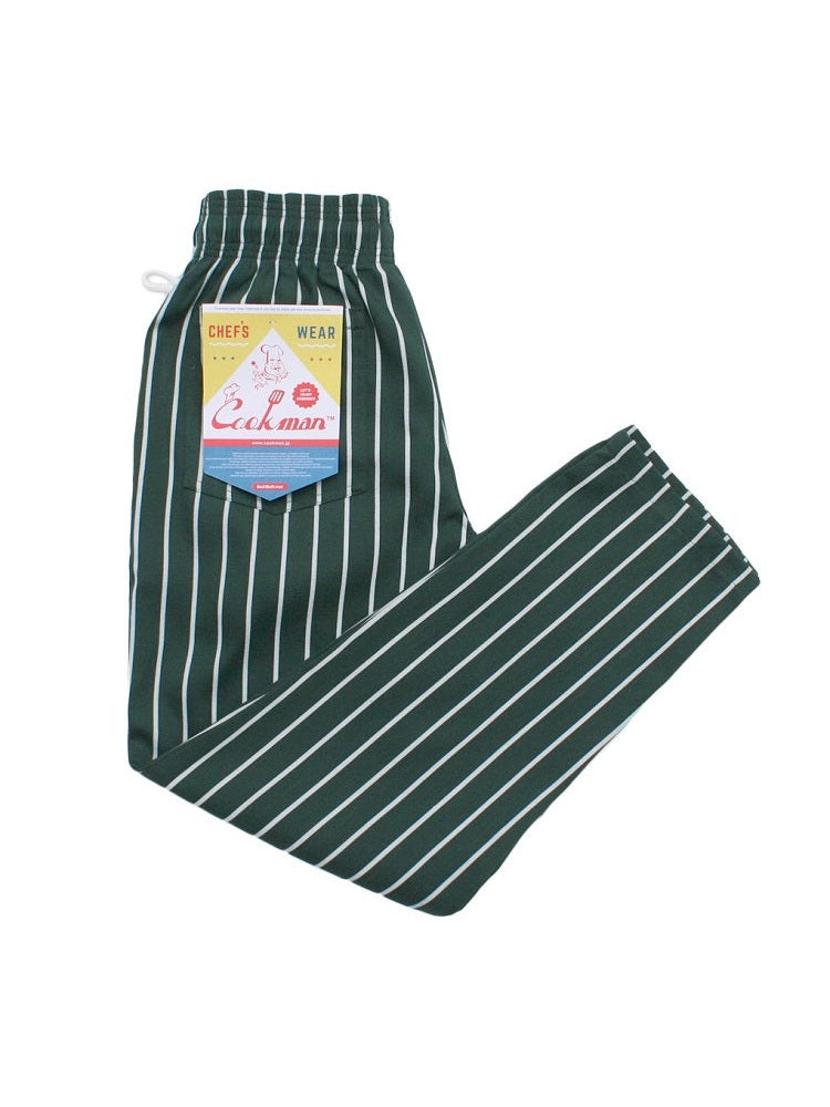 Chef Pants - Stripe : Dark Green