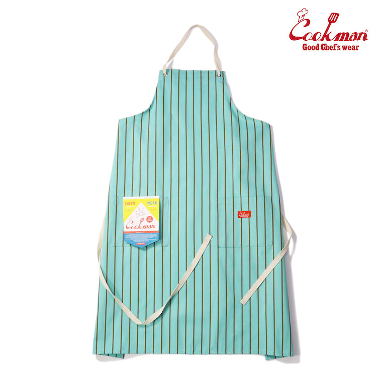 Cookman Long Apron - Mint and Chocolate