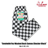 Cookman Chef Pants Semiwide -  Washed Duck Canvas Checker : Black