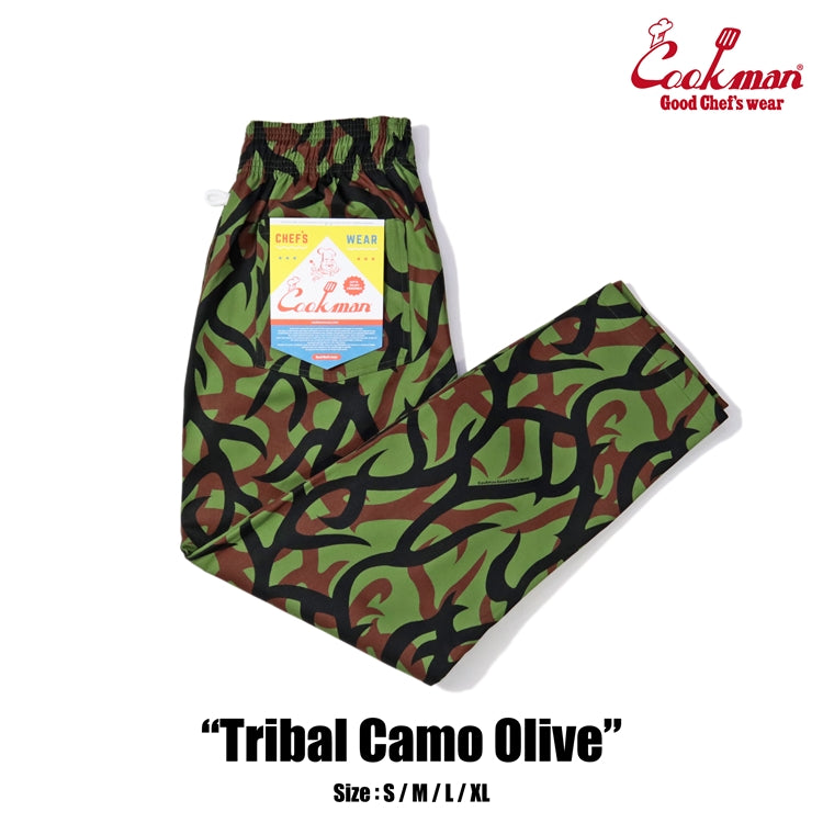 Chef Pants - Tribal Camo : Olive