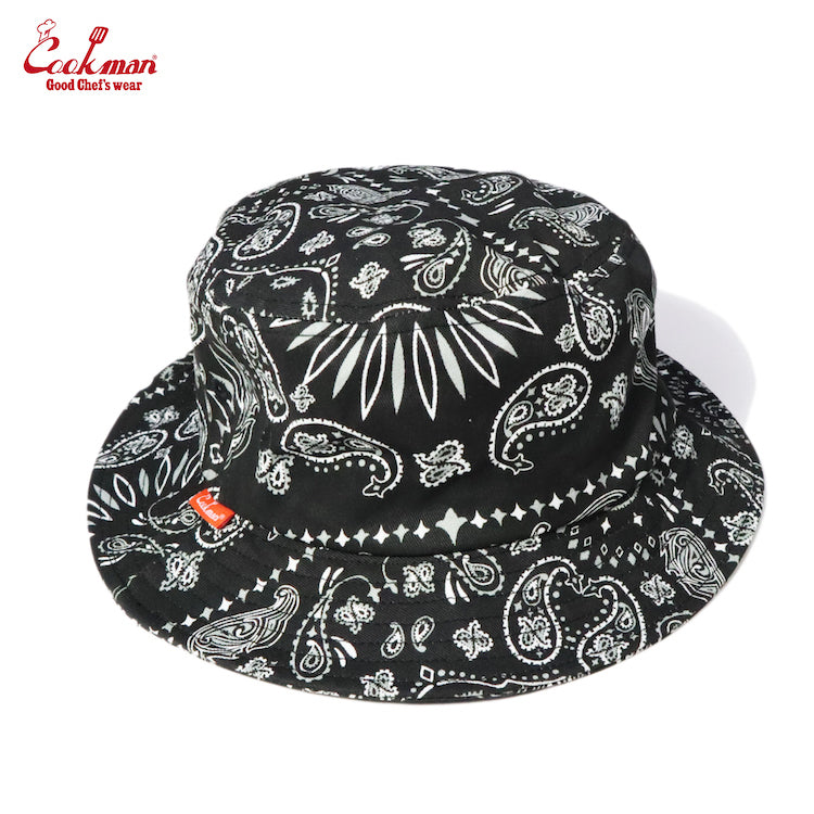 Cookman Bucket Hat - Paisley Black (All Sales Are Final)